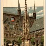 Gruss aus Lübeck - Litho