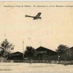 Aerodrome du Camp de Chalons - M. Labouchere au vol sur Monoplan Antoinette