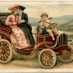 Auto Car Engel - Prägekarte