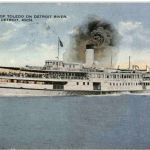 Steamer City of Toledo on Detroit River