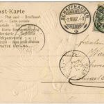 Tauben - Prägekarte