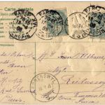 Hühner - Prägekarte