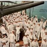 Srrival of Recruits aboard Training Ship