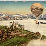 Gruss vom Rigi Kulm mit Ballon