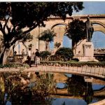 Valletta - Upper Barrakka Gardens showing Lord Stricklands