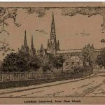 Lichfield Cathedral from Dam Street