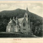 Gruss aus Ems - Evang Kirche - Prägekarte
