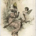 Frau mit Engel