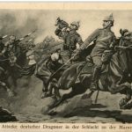 Angriff deutscher Dragoner in der Schlacht an der Marne