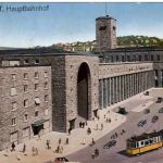 Stuttgart - Hauptbahnhof mit Strassenbahn