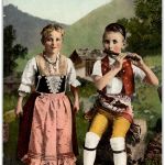 Appenzell - Kinder Tracht mit Sonderstempel 600 Jahre Schlacht bei Stoss