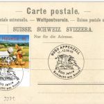 Gruss aus dem Appenzellerland - Kinder Tracht mit Sonderstempel 600 Jahre Schlacht bei Stoss