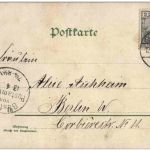 Frau mit Schirm - Litho