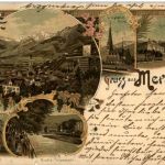 Gruss aus Meran - Litho