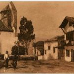 Au Pays Basque - L Eglise et la Mairie de Bidart