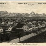 Buchloe mit Gebirgspanorama