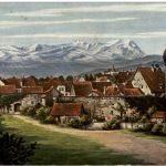 Bregenz - Altstadt mit Säntis