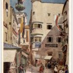 Gmunden - Pfarrgasse - Künstlerkarte