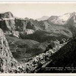 Panorama dalla Forc del Sassolungo verso Pordol e Marmolata