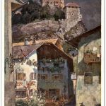 Castell Branzoll sopra Chiusa - Künstlerkarte R. A. Höger