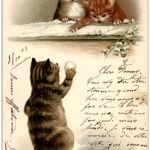 Katzen - Litho