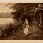 Frau im Wald