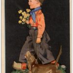 Kirschbach - Mann in Tracht mit Hund