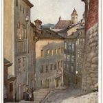 Linz - Hofgasse - Künstlerkarte Kuna