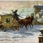Neujahr - Postkutsche
