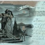 Allein - Frau mit Mann - Litho