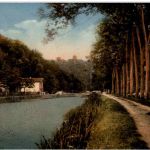 Vallee de la Zorn - Au fond les Ruines du chateau de Lutzelbourg