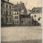 Thann - Maisons bombardees place de l Eglise