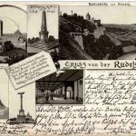 Gruss von der Rudelsburg - Litho 1896