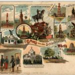 Gruss von den Schlachtfeldern bei Wörth - Litho