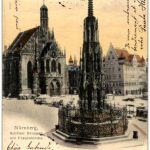 Nürnberg - Schöner Brunnen mit Frauenkirche