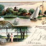 Friedrichshagen - Gruss vom Müggelschlösschen - Litho