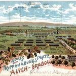 Gruss vom Truppenübungsplatz Altengrabow bei Möckern - Litho