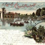 Leipzig - Lindenau Gruss vom Charlottenhof - Litho