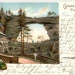 Gruss vom Prebischthor - Litho