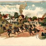 Die Schlacht bei Wörth - Litho -