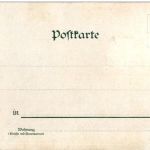 Schiff mit Blumen - Litho