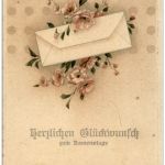 Namenstag - Prägekarte