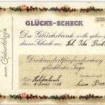 Geburtstag - Glücks Scheck