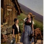 Bauern mit Ziege Goat