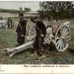 Nos vaillants artilleurs a l oeuvre
