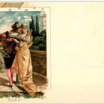 Bläser von Säckingen mit Frau - Carl Künzli Litho
