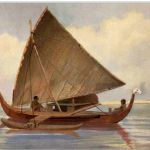 Fischerboot von der Insel Jap - Yap