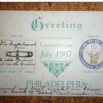 Philadelphia - Greeting Convention July 1907
