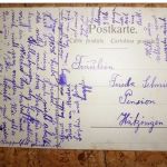 Bestickte Karte - Blumen