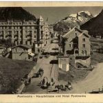 Pontresina - Hauptstrasse und Hotel